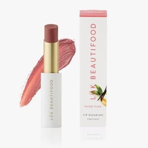 New in box! Luk Beautifood Natural Lip Nourish Lipstick color: Nude Pink 0.1 Oz